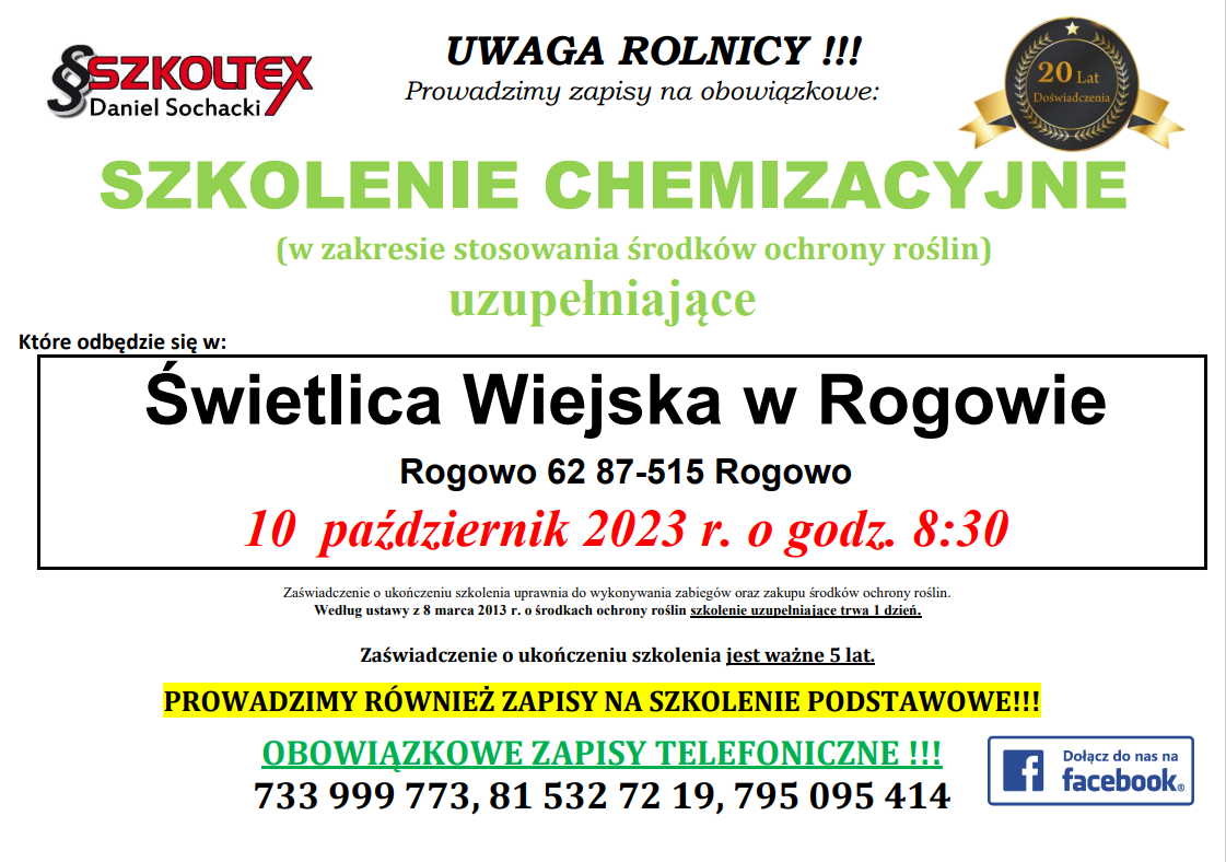 SZKOLENIECHEMIZACYJNEDLAROLNIKW